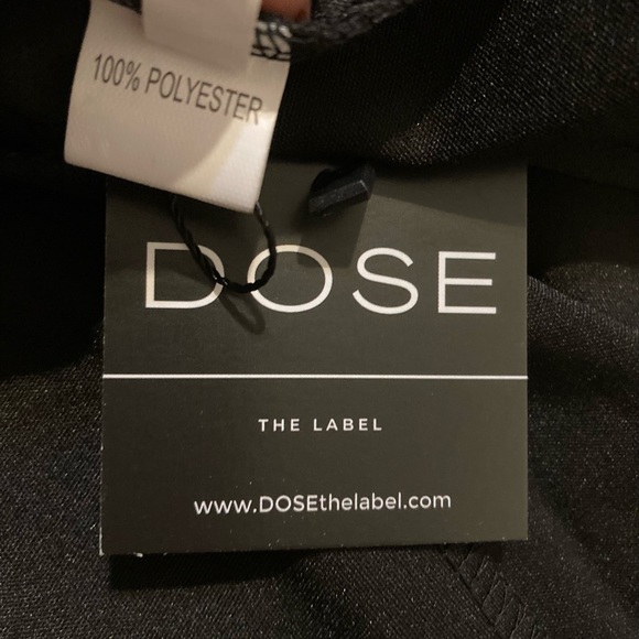 NWT DOSE black maxi formal dress with long flare chiffon sleeve(cape) size M. - Picture 11 of 12